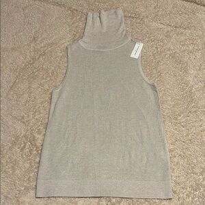 NWT Banana Republic Gray Turtleneck Sweater Tank Size XS